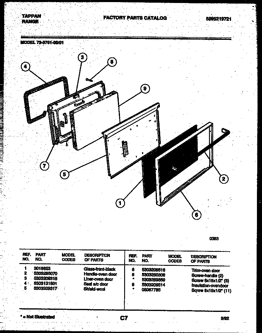 06 - LOWER OVEN DOOR PARTS
