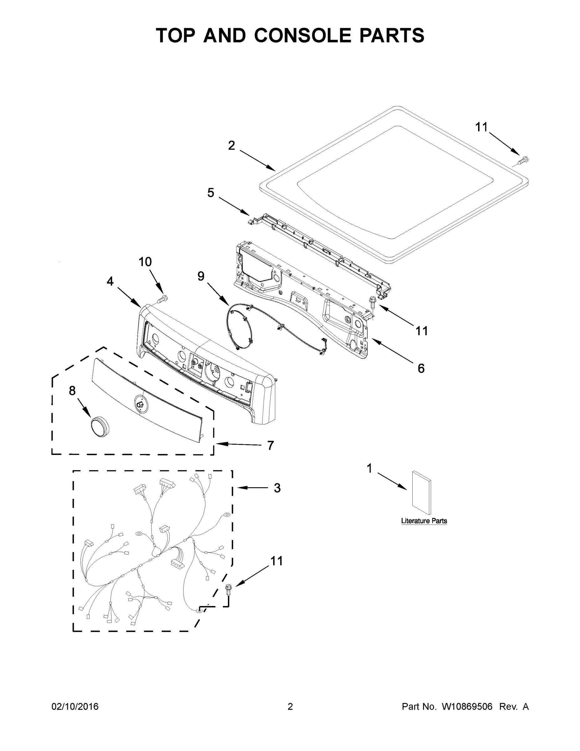 02 - TOP AND CONSOLE PARTS