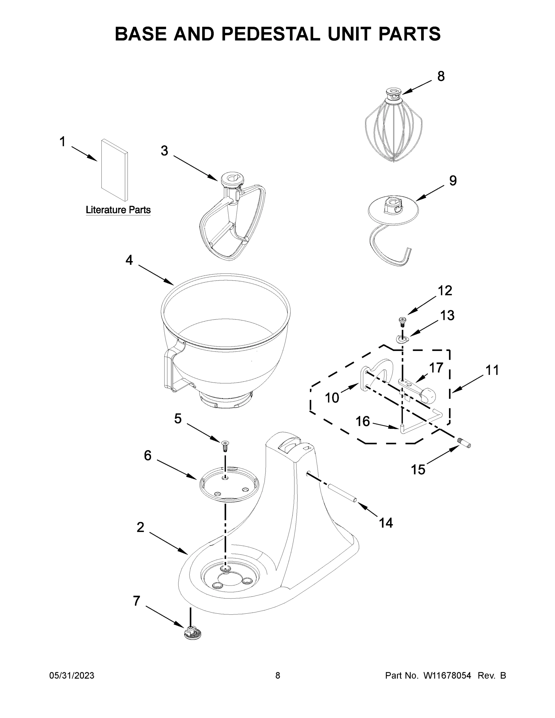 05 - BASE AND PEDESTAL UNIT PARTS