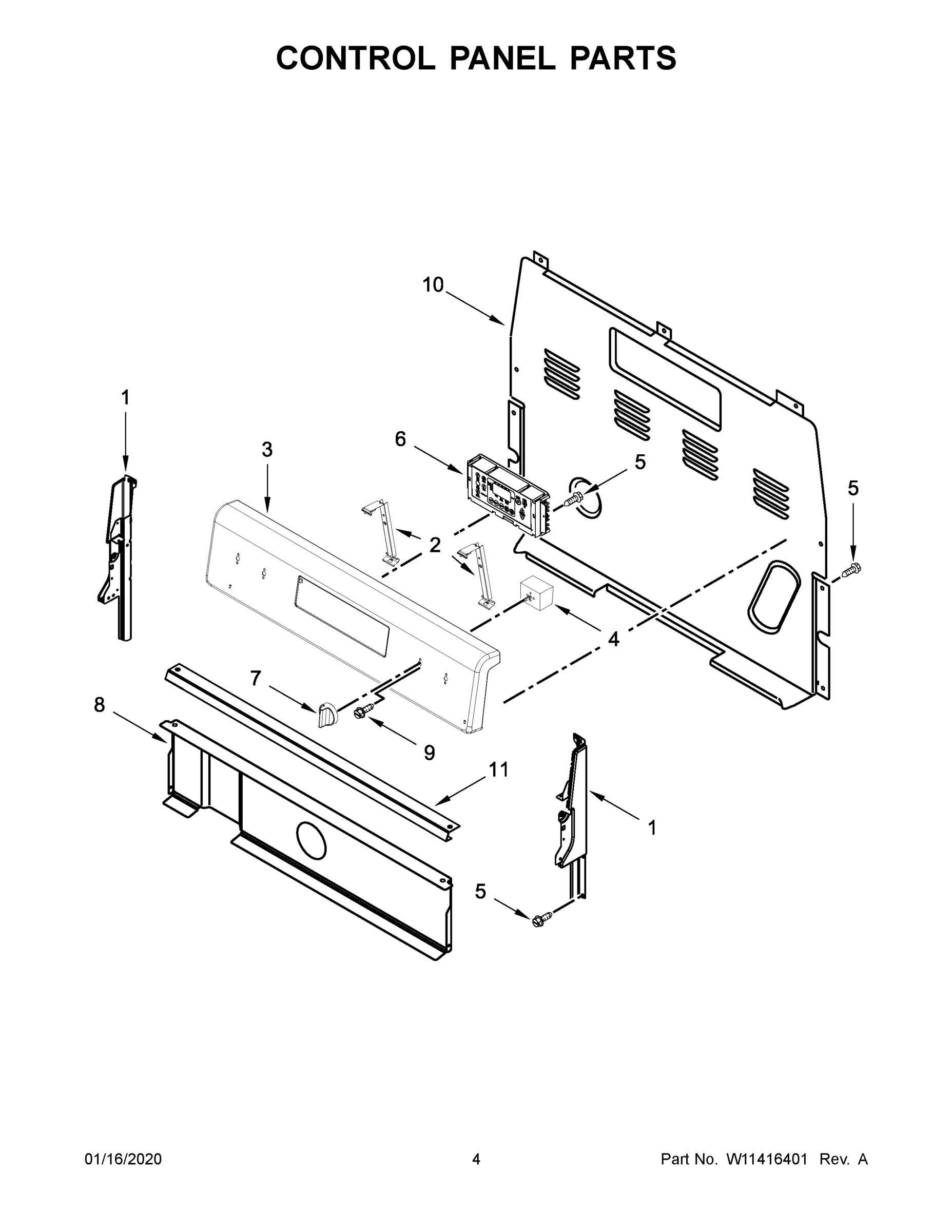 03 - CONTROL PANEL PARTS