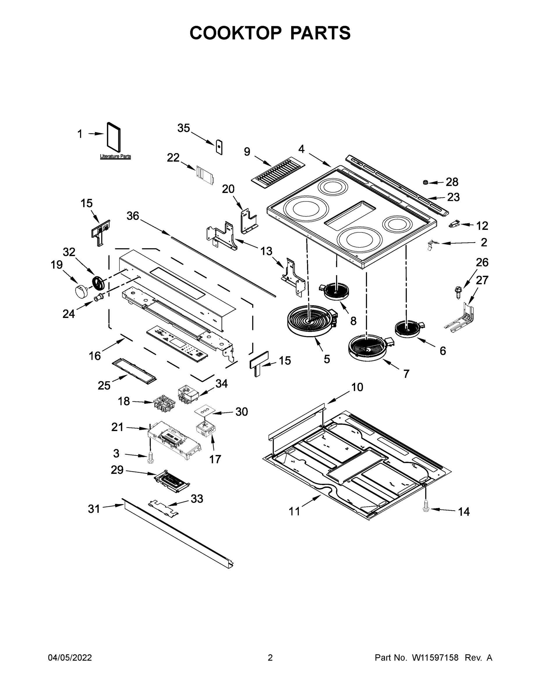 02 - COOKTOP PARTS