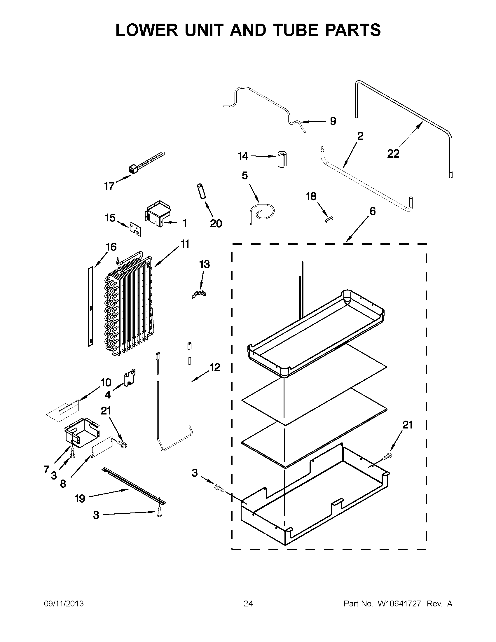13 - LOWER UNIT AND TUBE PARTS