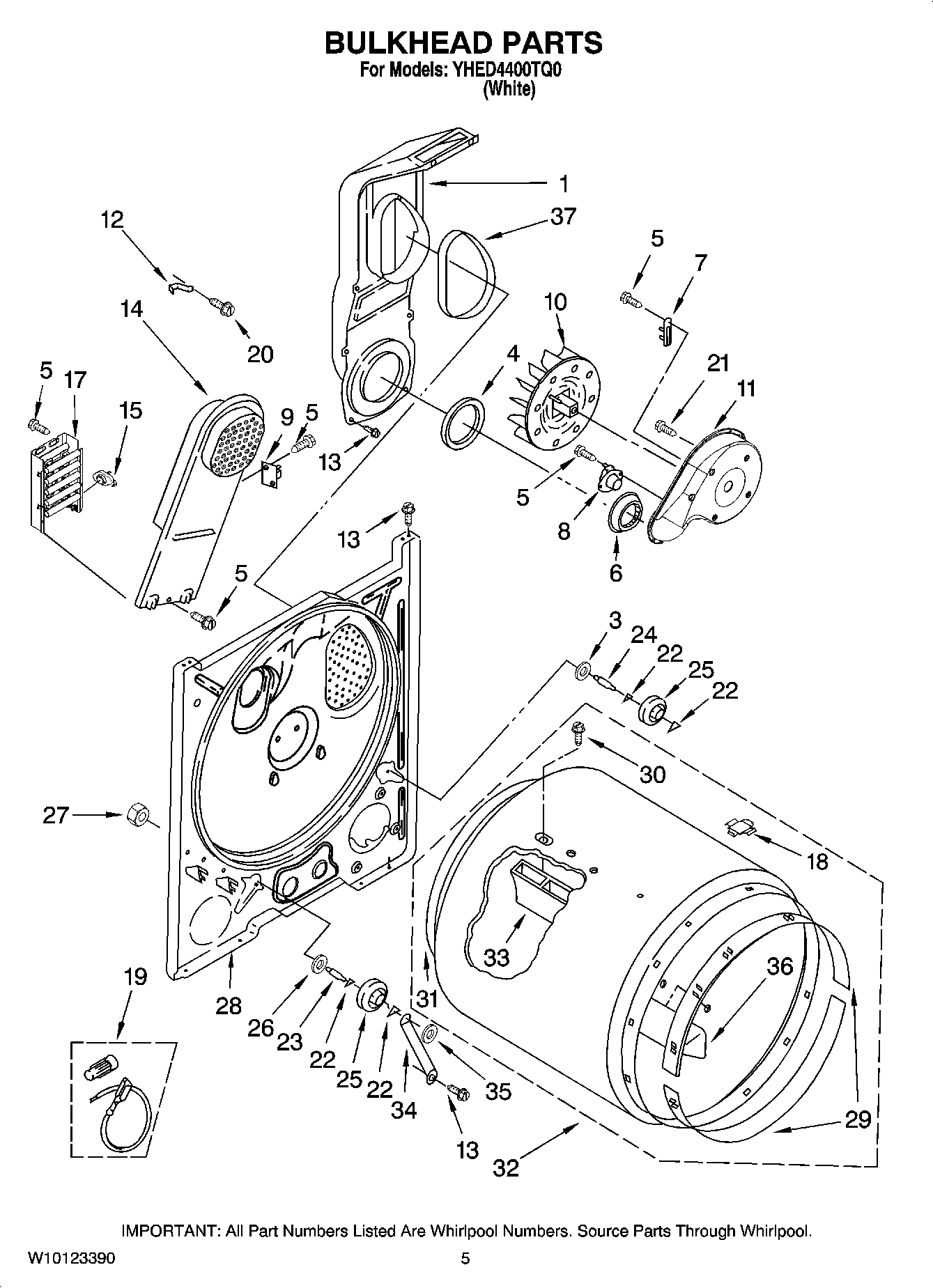 03 - BULKHEAD PARTS, OPTIONAL PARTS (NOT INCLUDED)