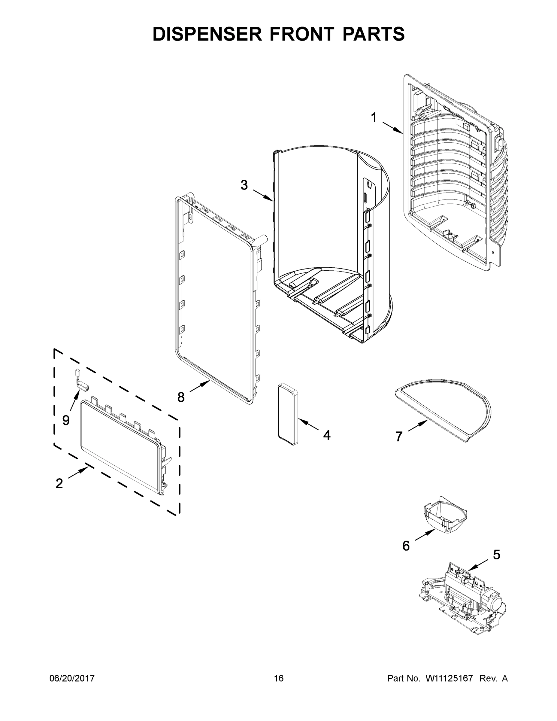 09 - DISPENSER FRONT PARTS