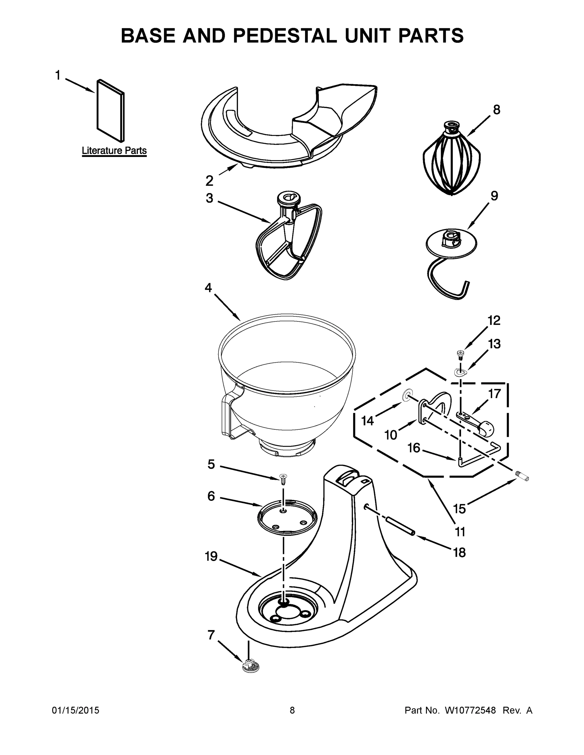 05 - BASE AND PEDESTAL UNIT PARTS
