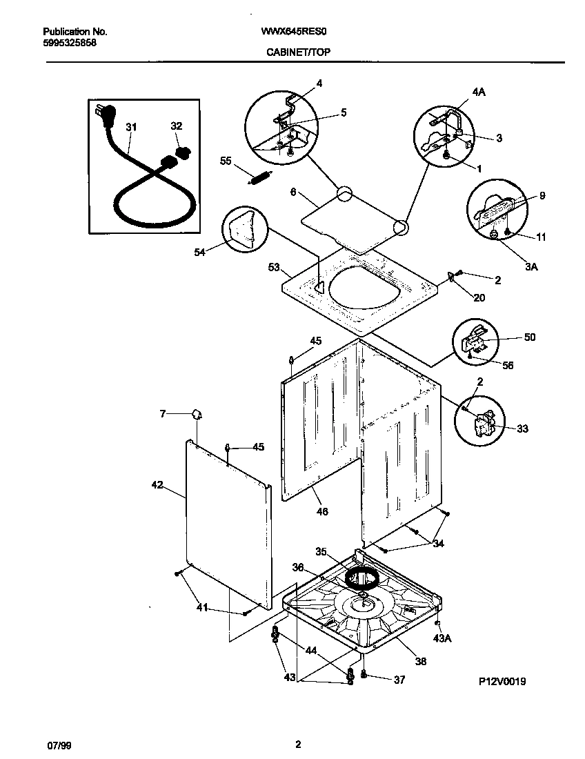 02 - P12V0019 WSHR CAB,TOP
