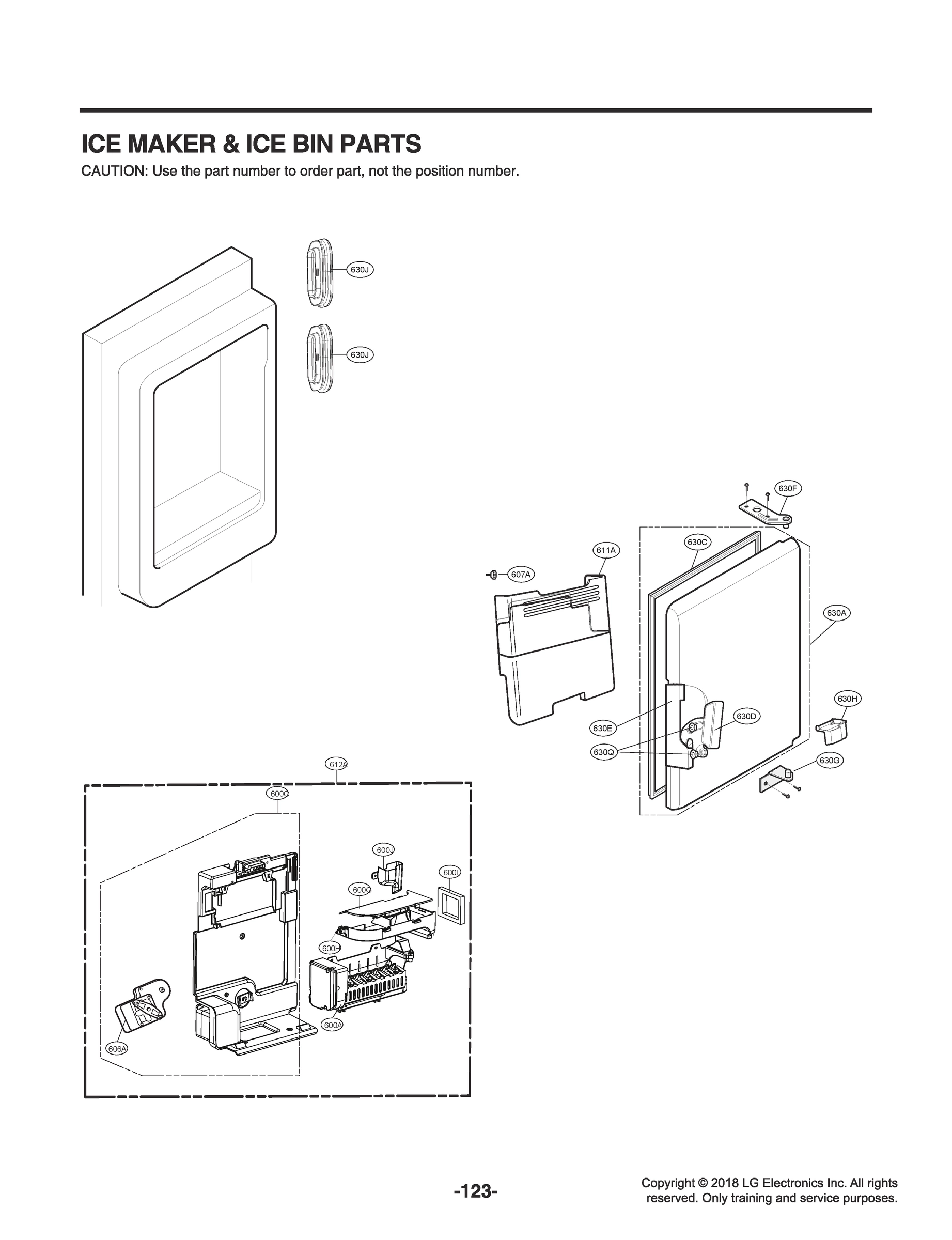 ICE MAKER & ICE BIN PARTS
