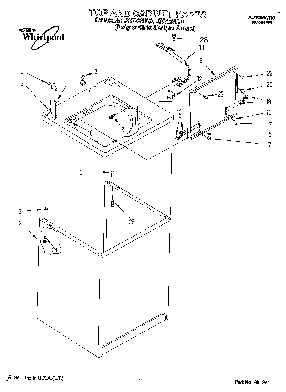 01 - TOP AND CABINET, LIT/OPTIONAL