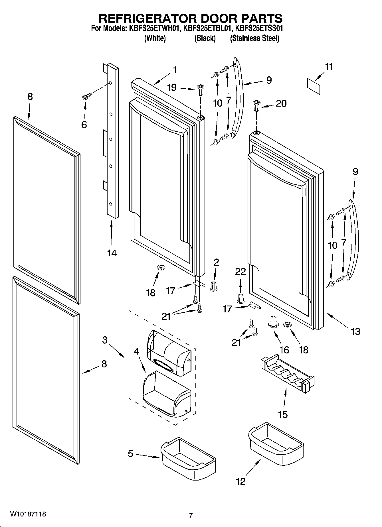 04 - REFRIGERATOR DOOR PARTS