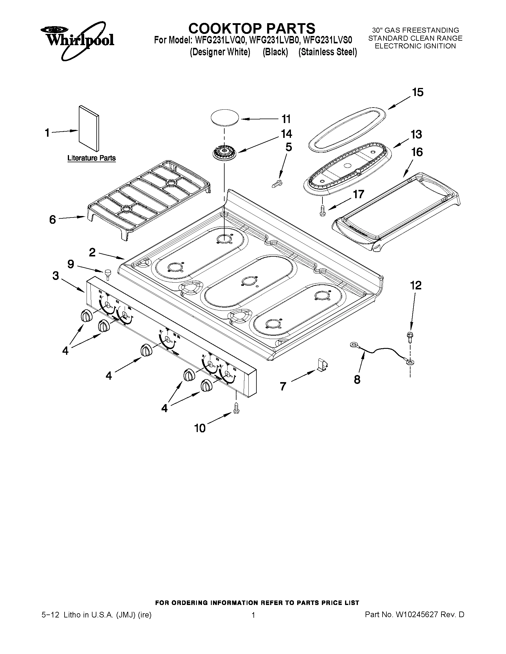 01 - COOKTOP PARTS