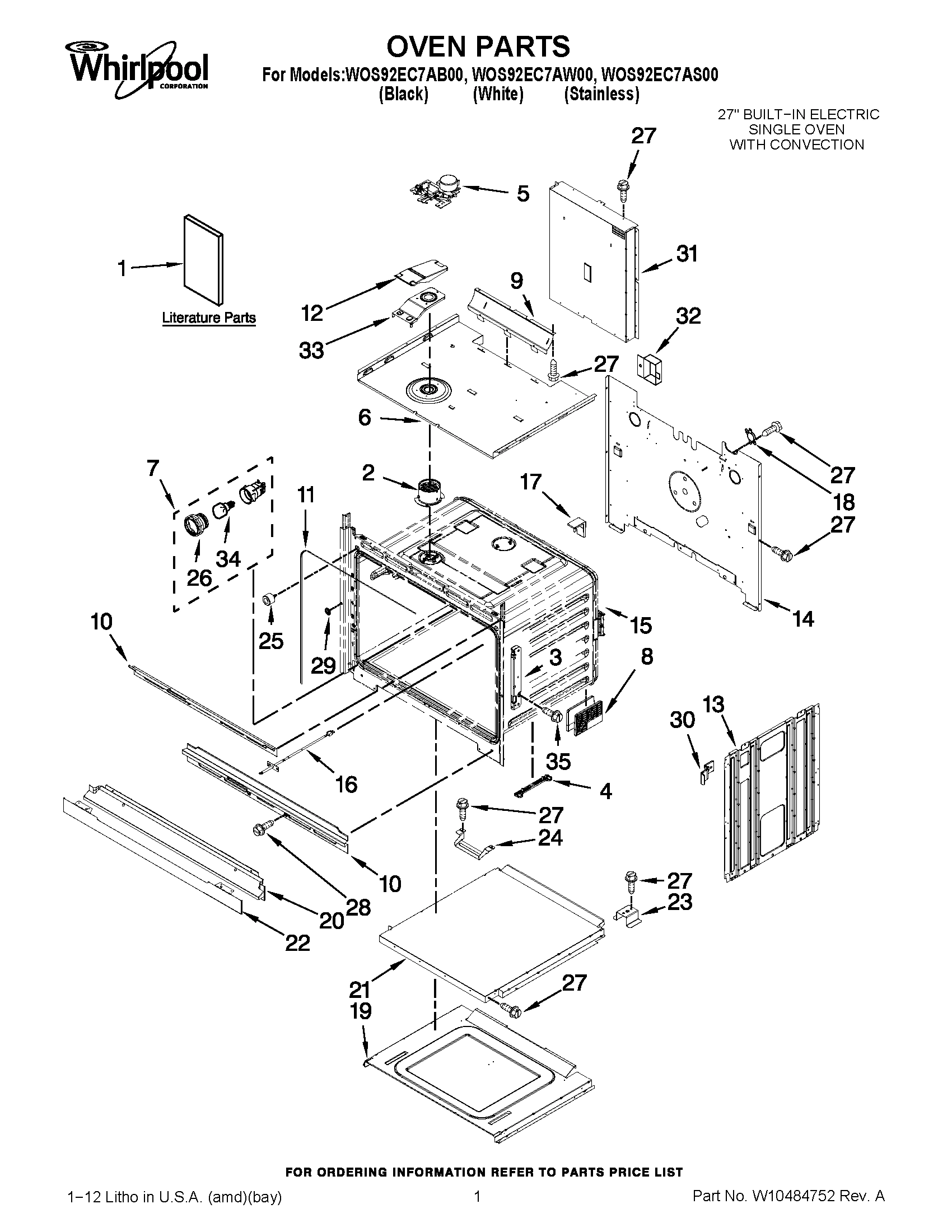 01 - OVEN PARTS