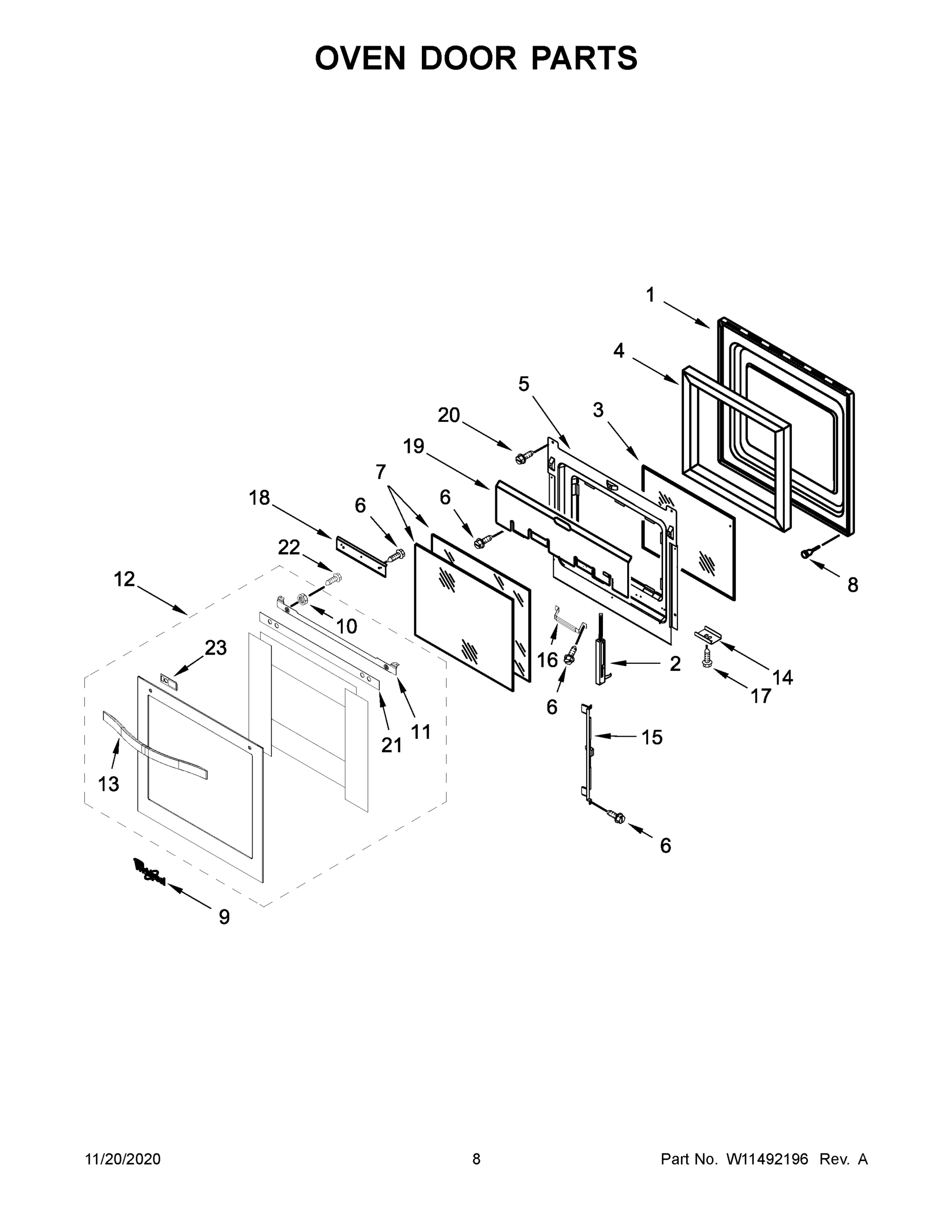 05 - OVEN DOOR PARTS