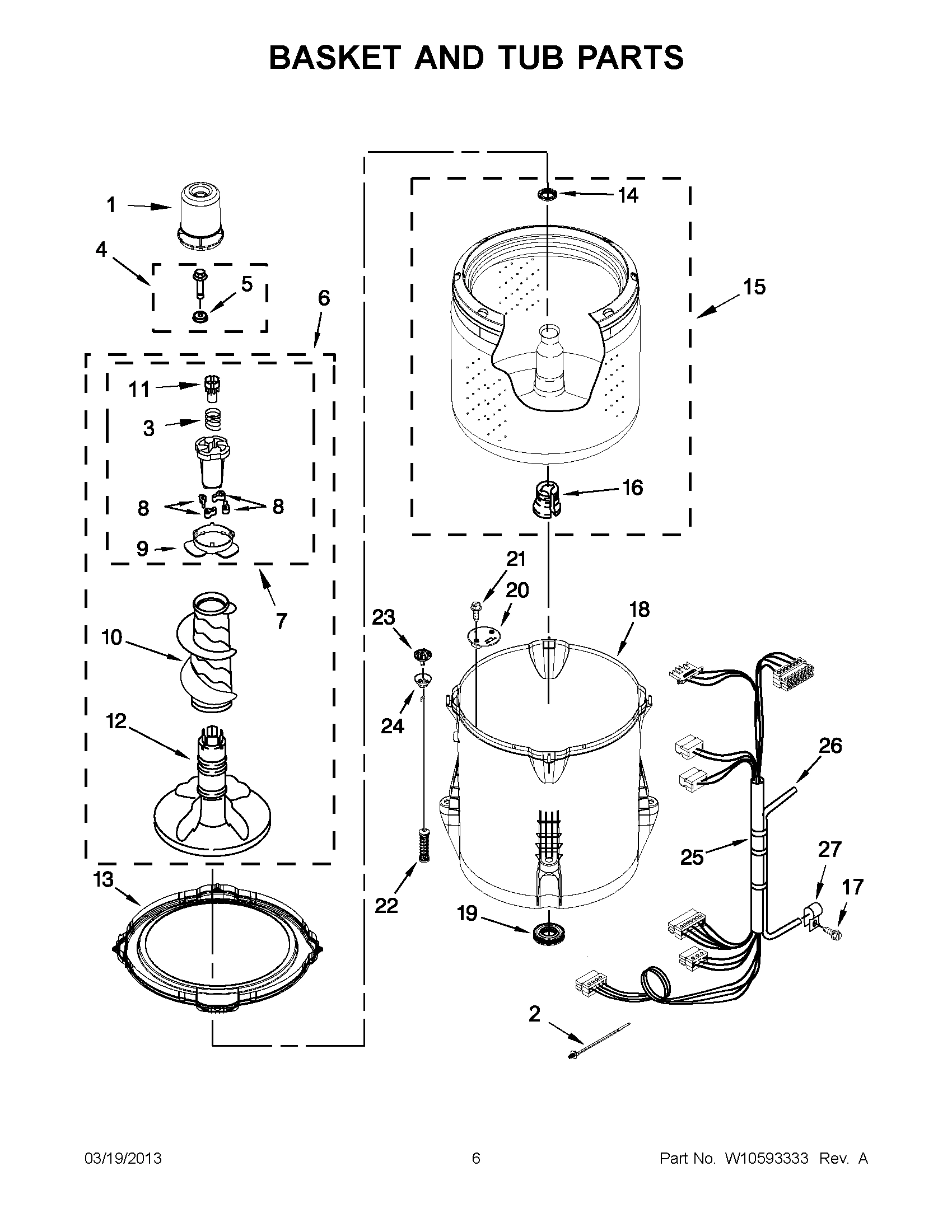 03 - BASKET AND TUB PARTS