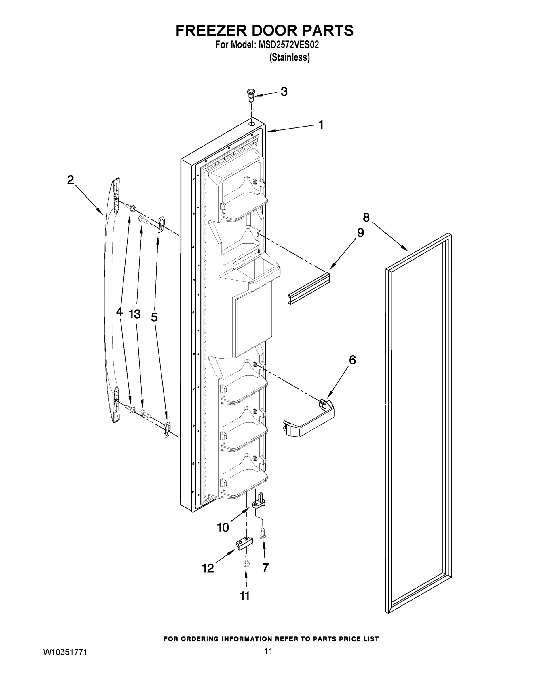 07 - FREEZER DOOR PARTS