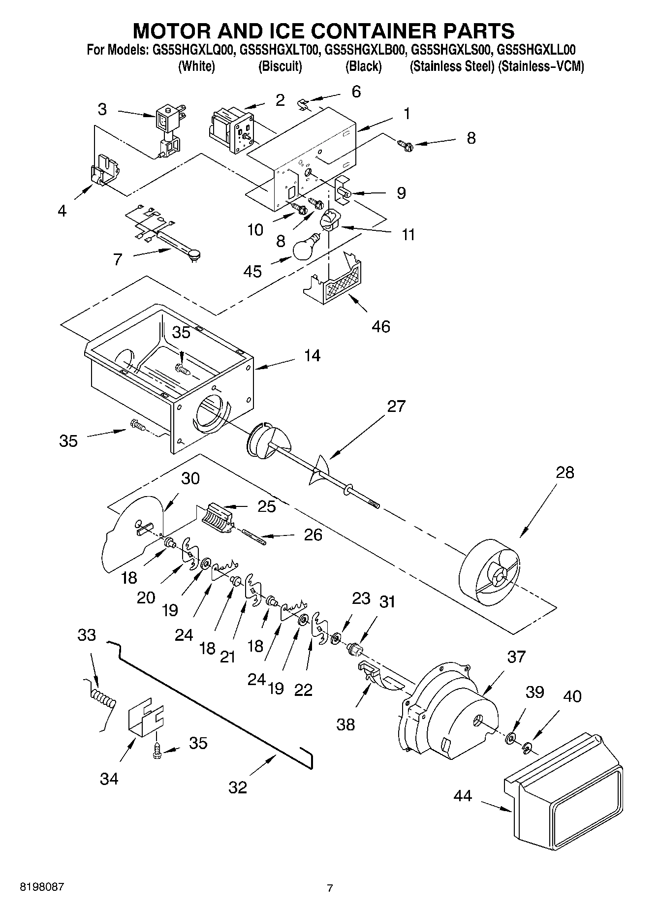 05 - MOTOR AND ICE CONTAINER