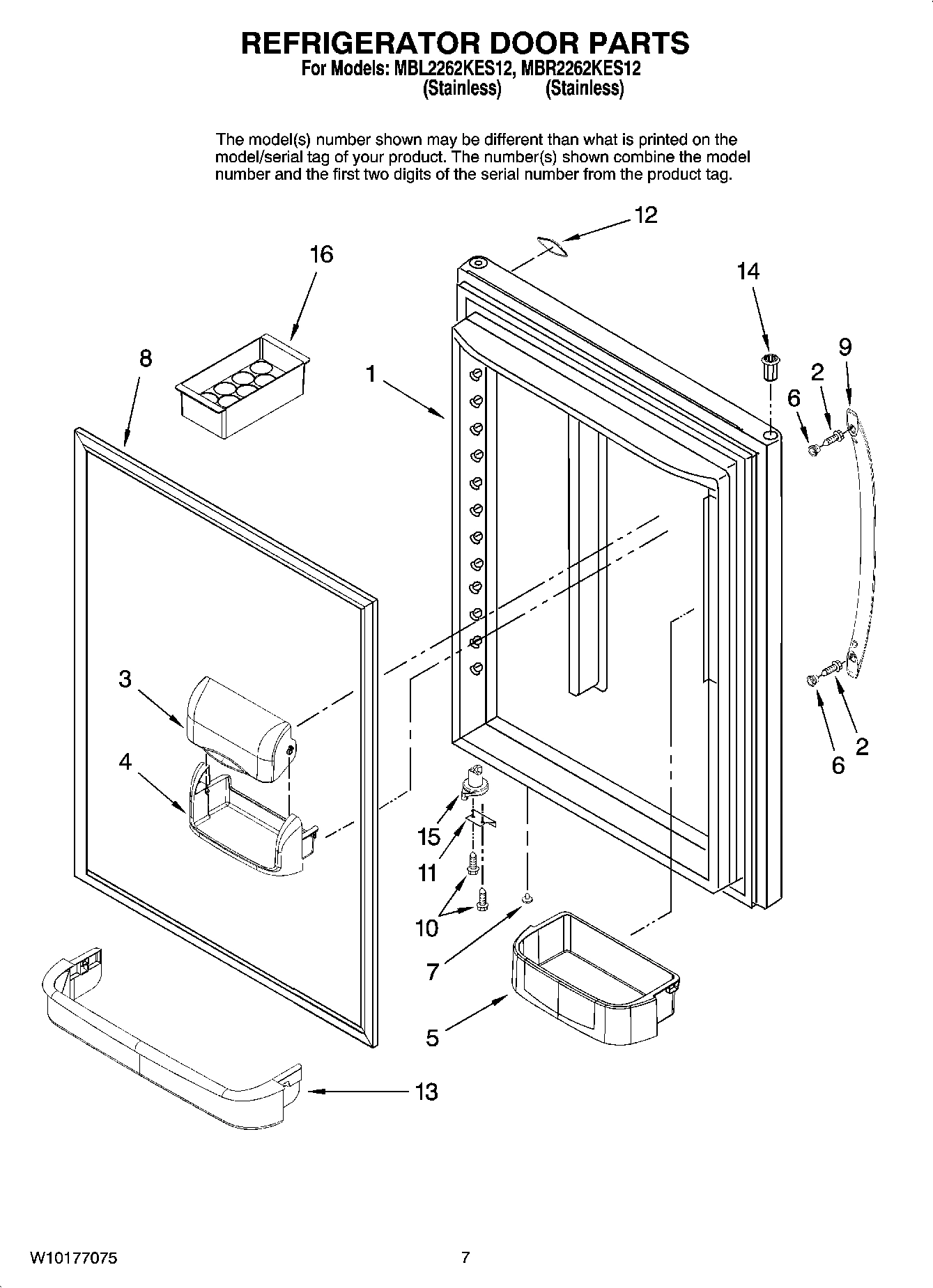 05 - REFRIGERATOR DOOR PARTS