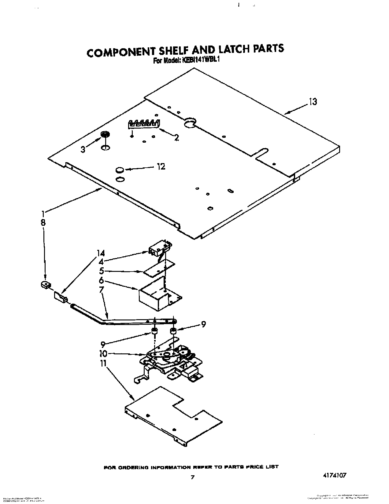 06 - COMPONENT SHELF AND LATCH