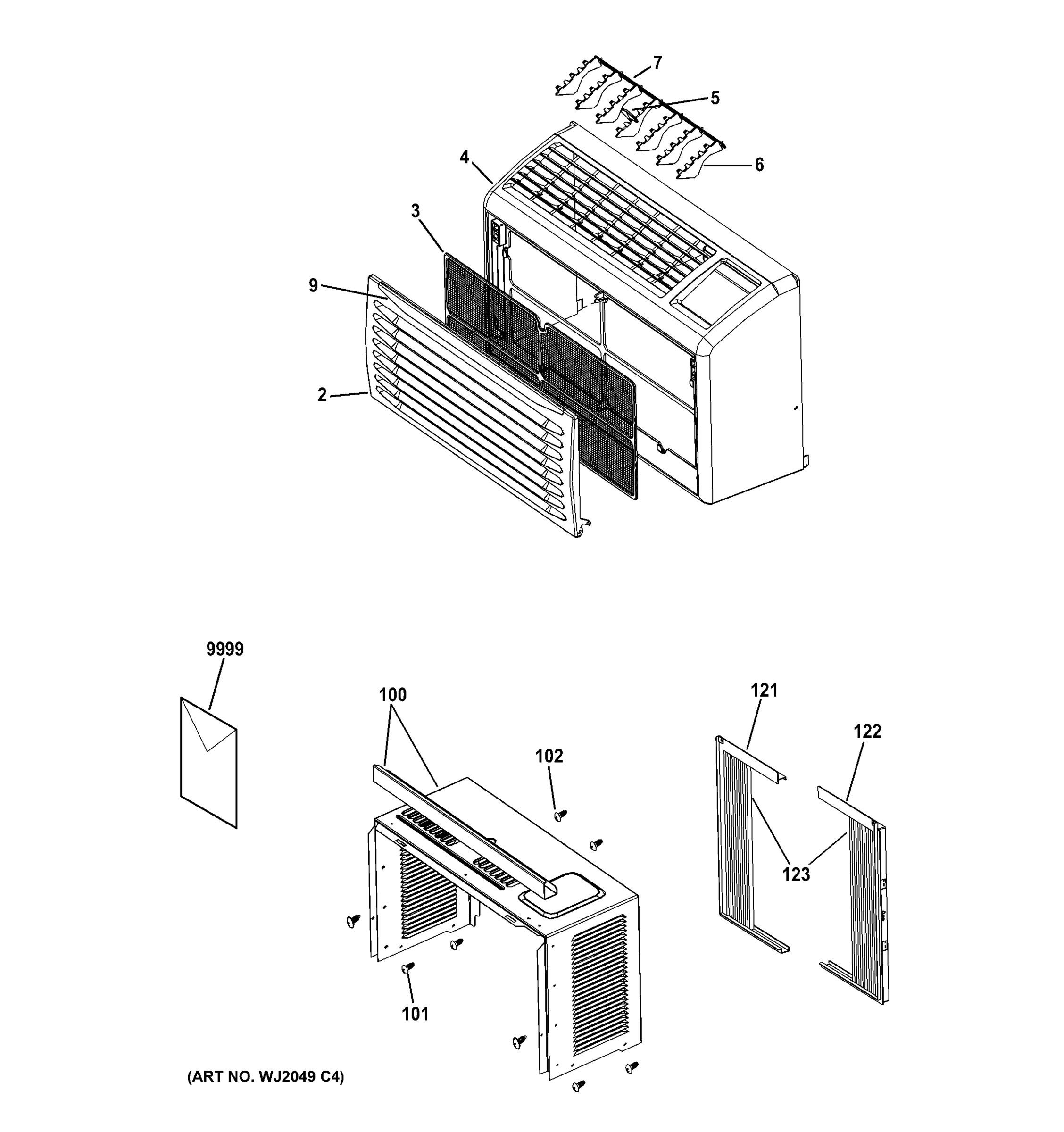 GRILLE & CHASSIS PARTS