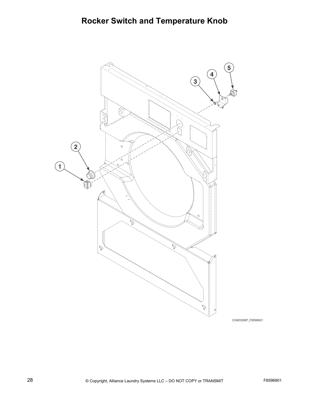 Rocker Switch and Temperature Knob