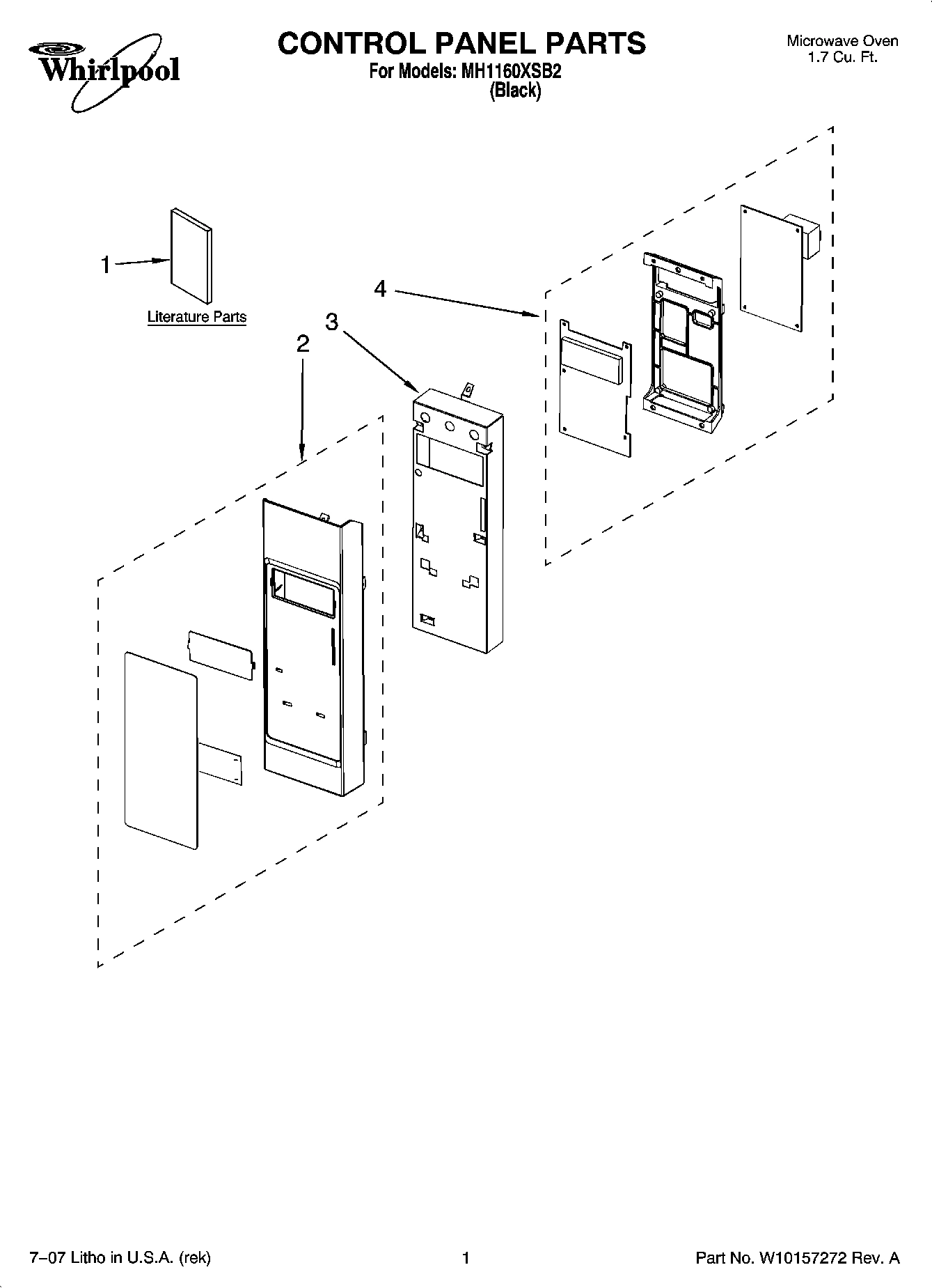 01 - CONTROL PANEL PARTS