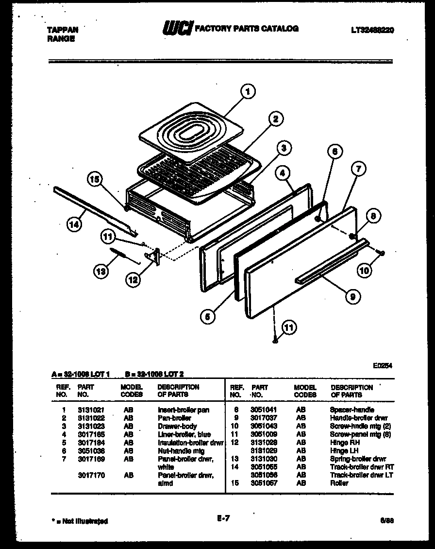 03 - BROILER DRAWER PARTS