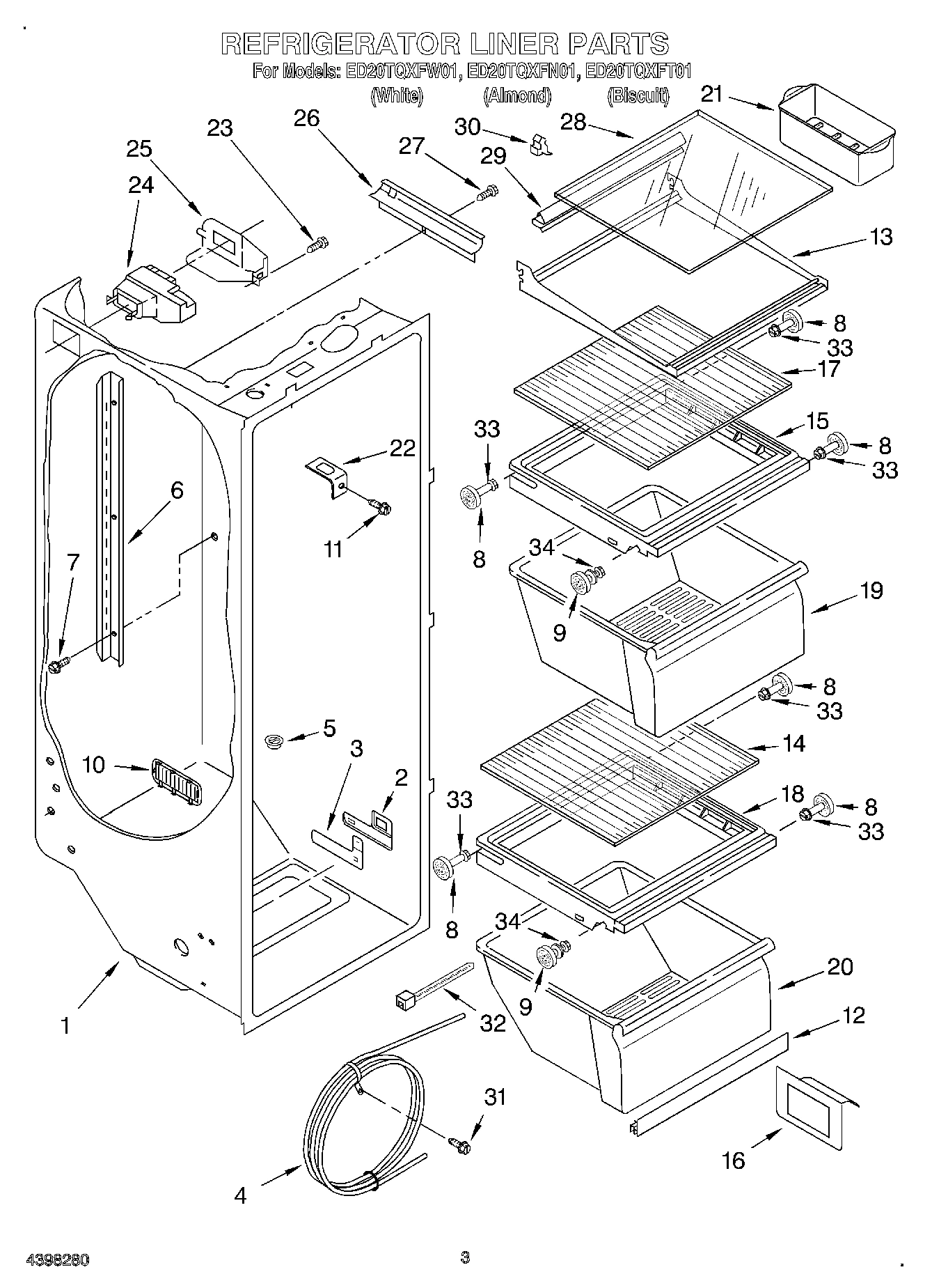02 - REFRIGERATOR LINER