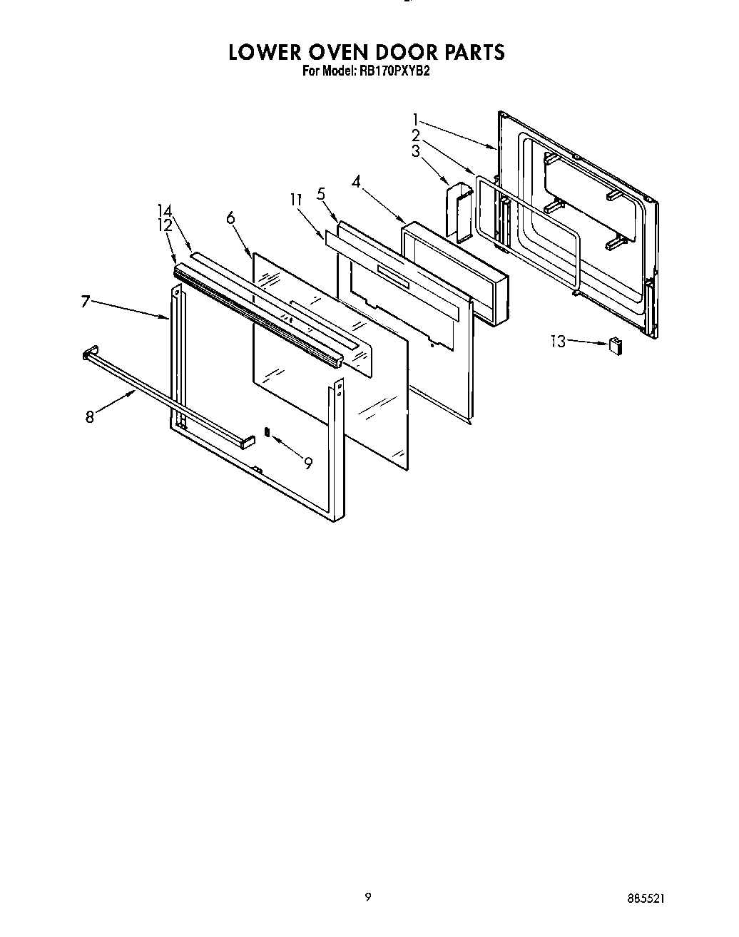 06 - LOWER OVEN DOOR