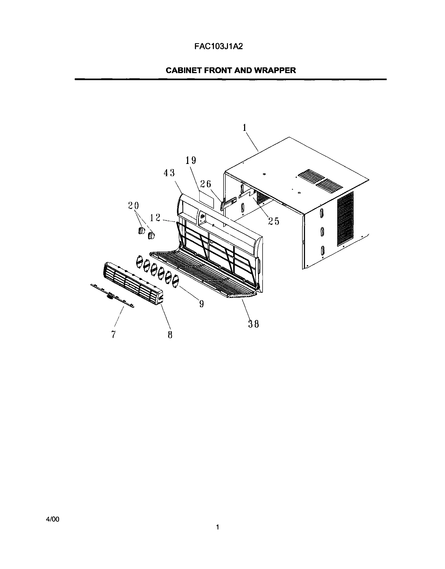 03 - CABINET FRONT AND WRAPPER