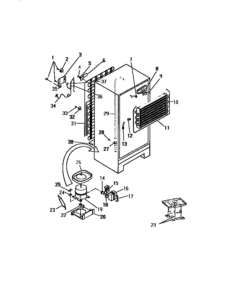 11 - COMPRESSOR, CONDENSER, EVAPORATOR