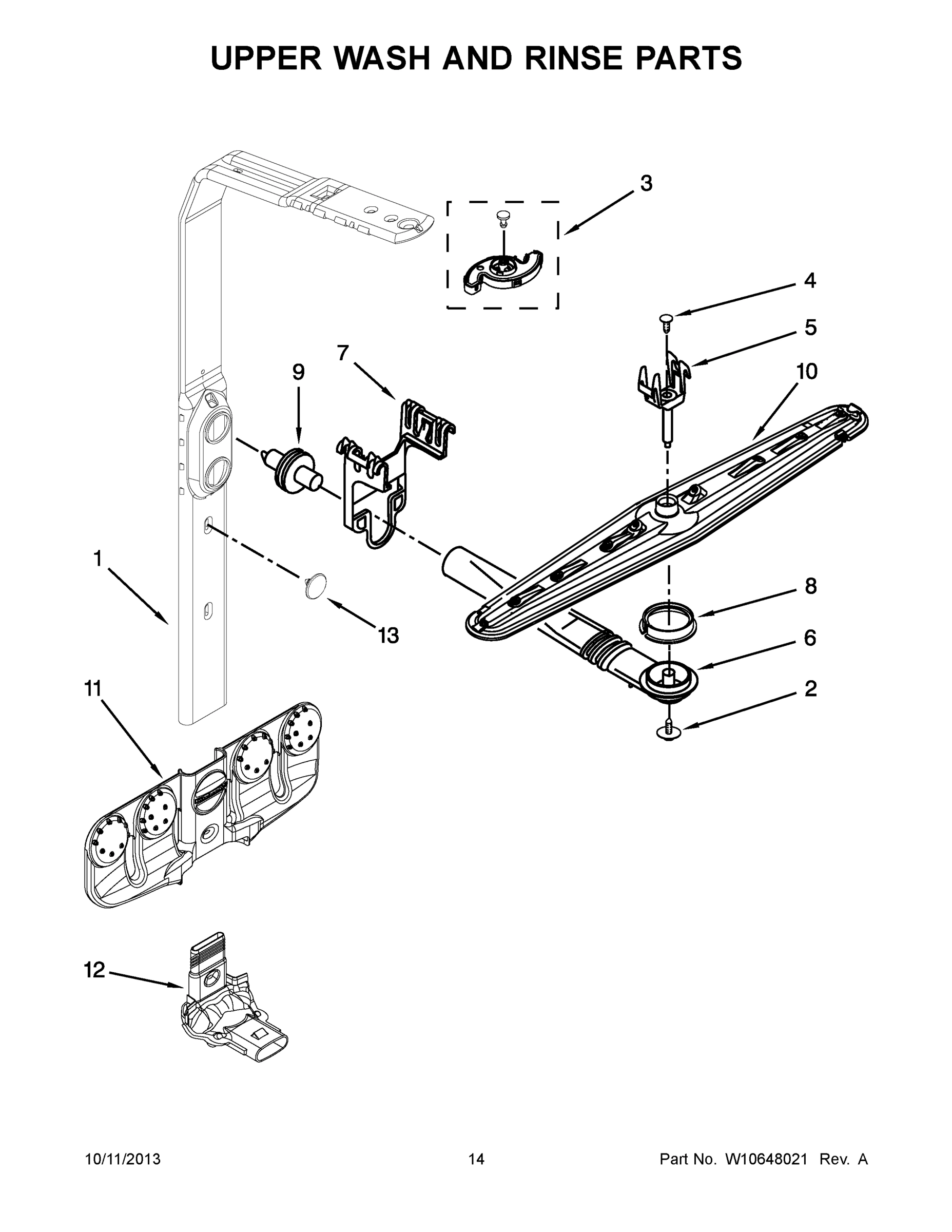 08 - UPPER WASH AND RINSE PARTS