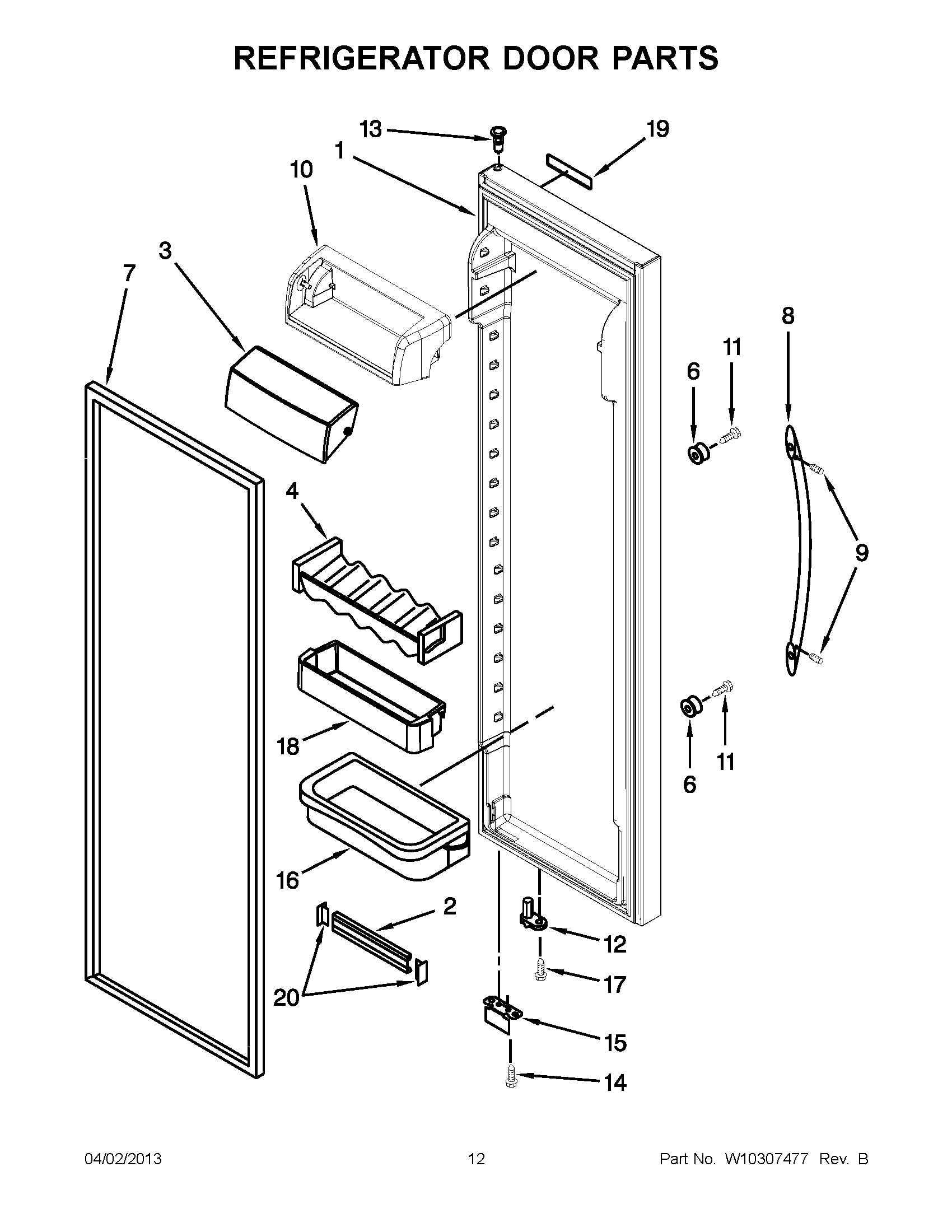 06 - REFRIGERATOR DOOR PARTS