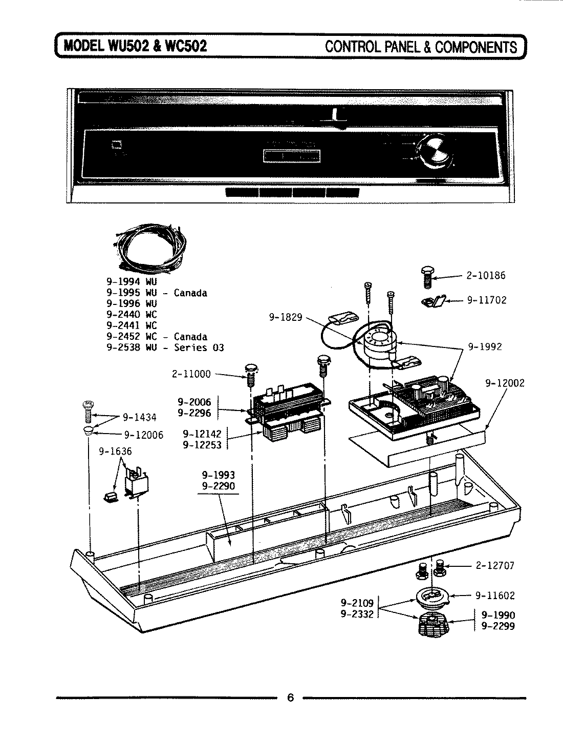 08 - FAUCET ASSY, CBNT, FRONT PNL & BASE (WC)