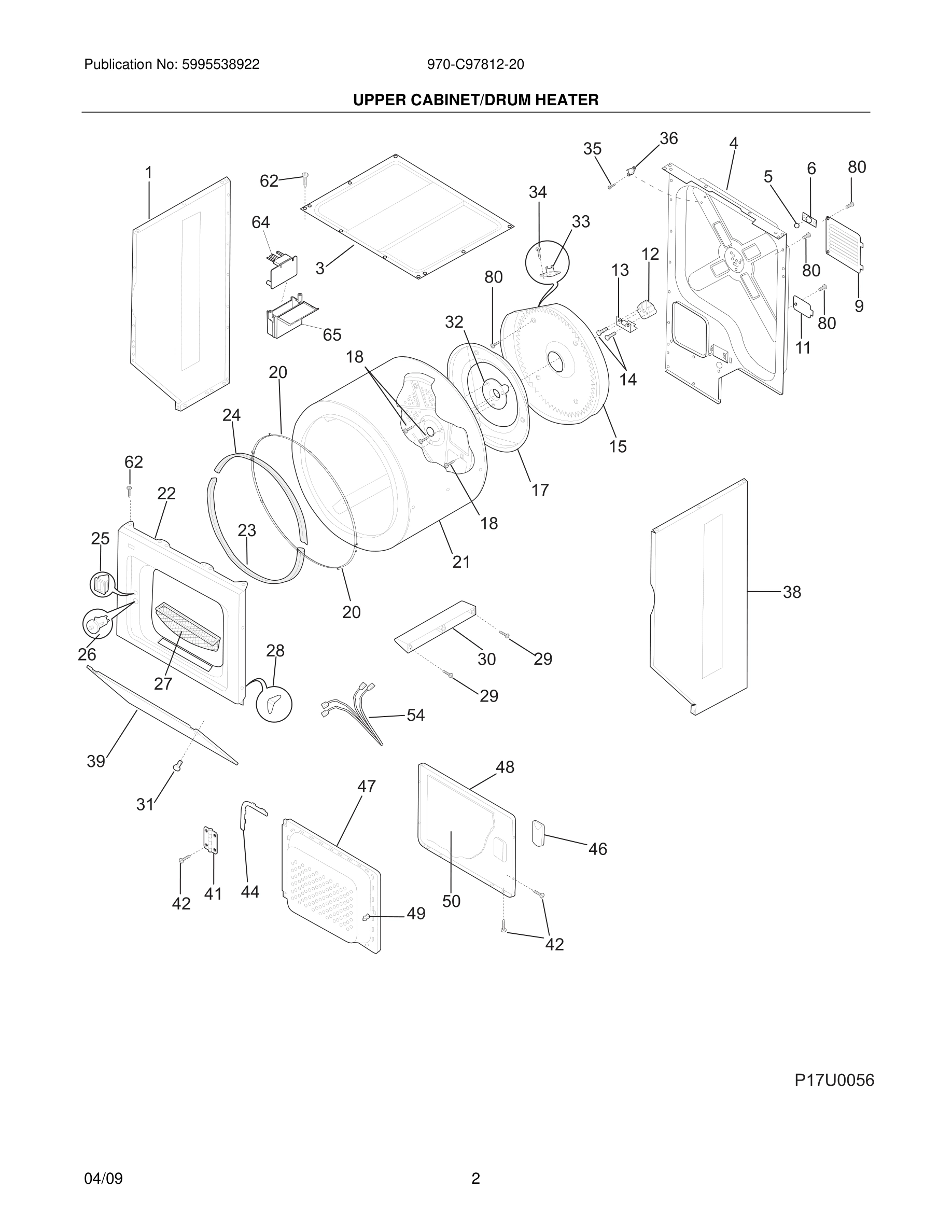 03 - UPPER CABINET/DRUM HEATER