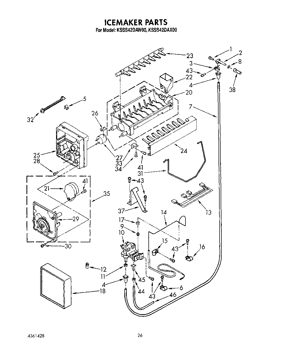 18 - ICEMAKER, LIT/OPTIONAL