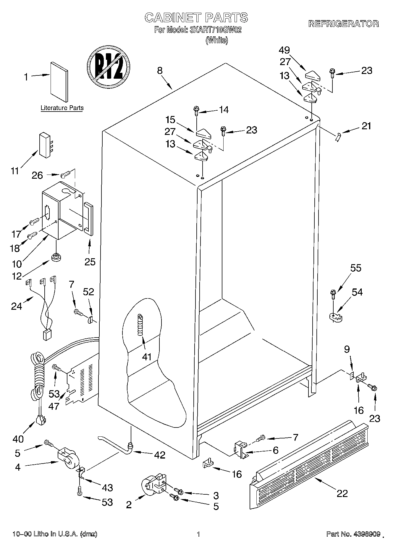 01 - CABINET, LITERATURE