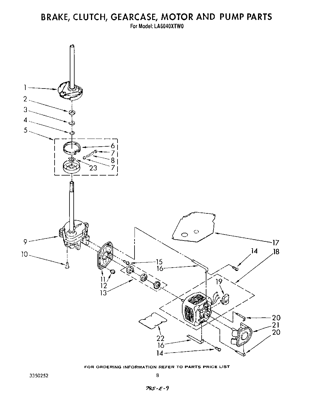 06 - BRAKE, CLUTCH, GEARCASE, MOTOR AND PUMP