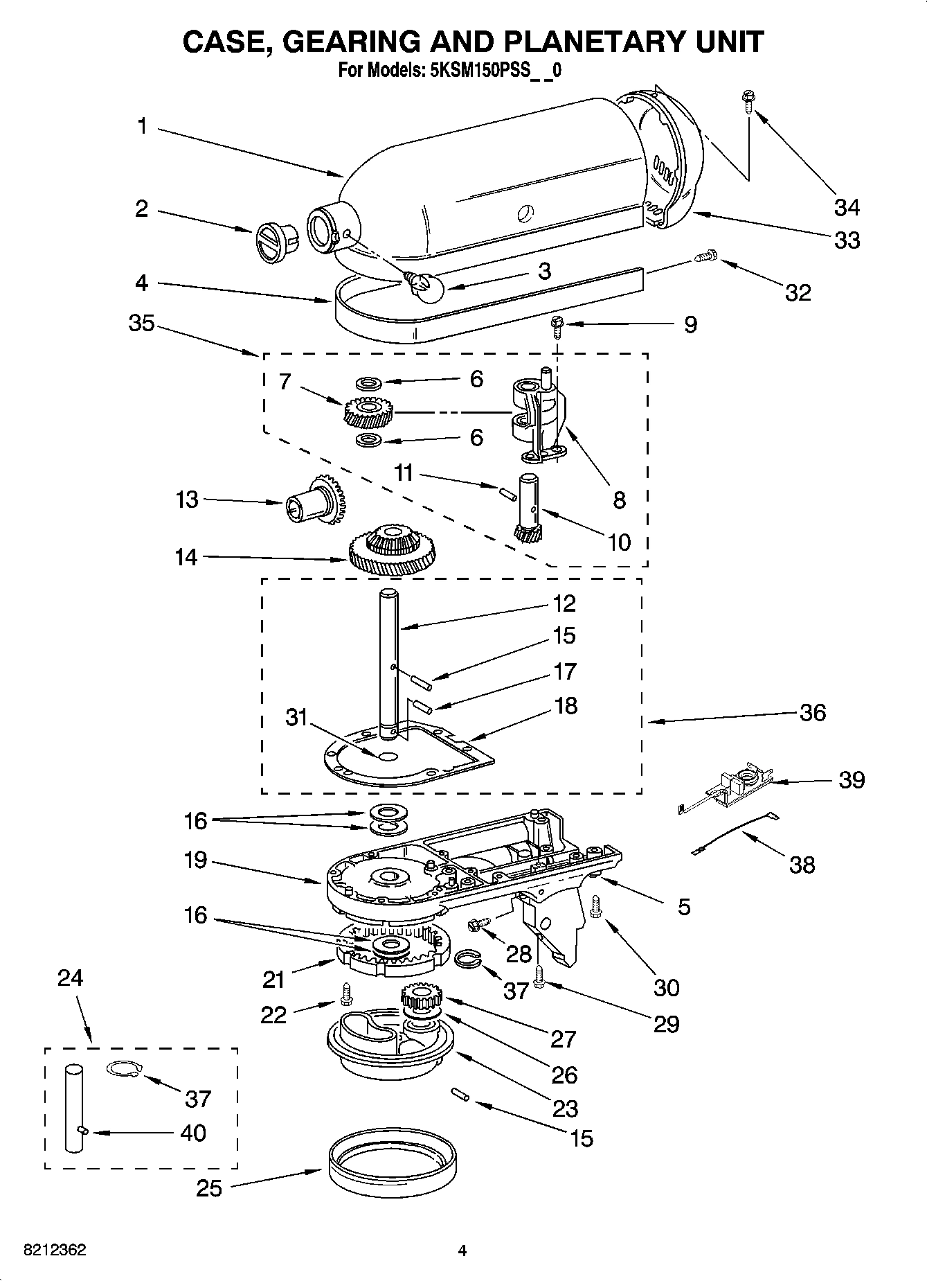 02 - CASE, GEARING AND PLANETARY UNIT