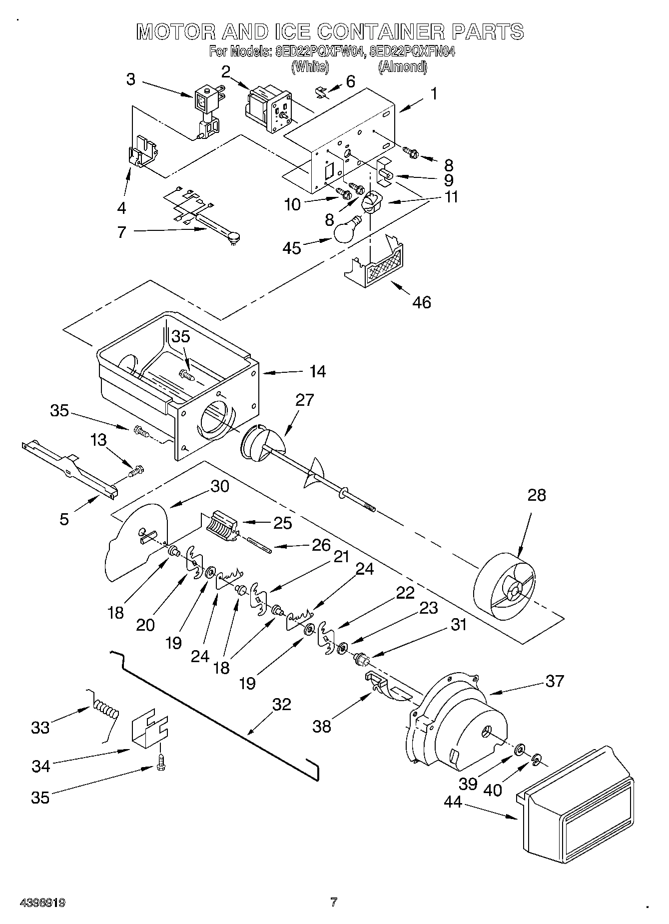 06 - MOTOR AND ICE CONTAINER