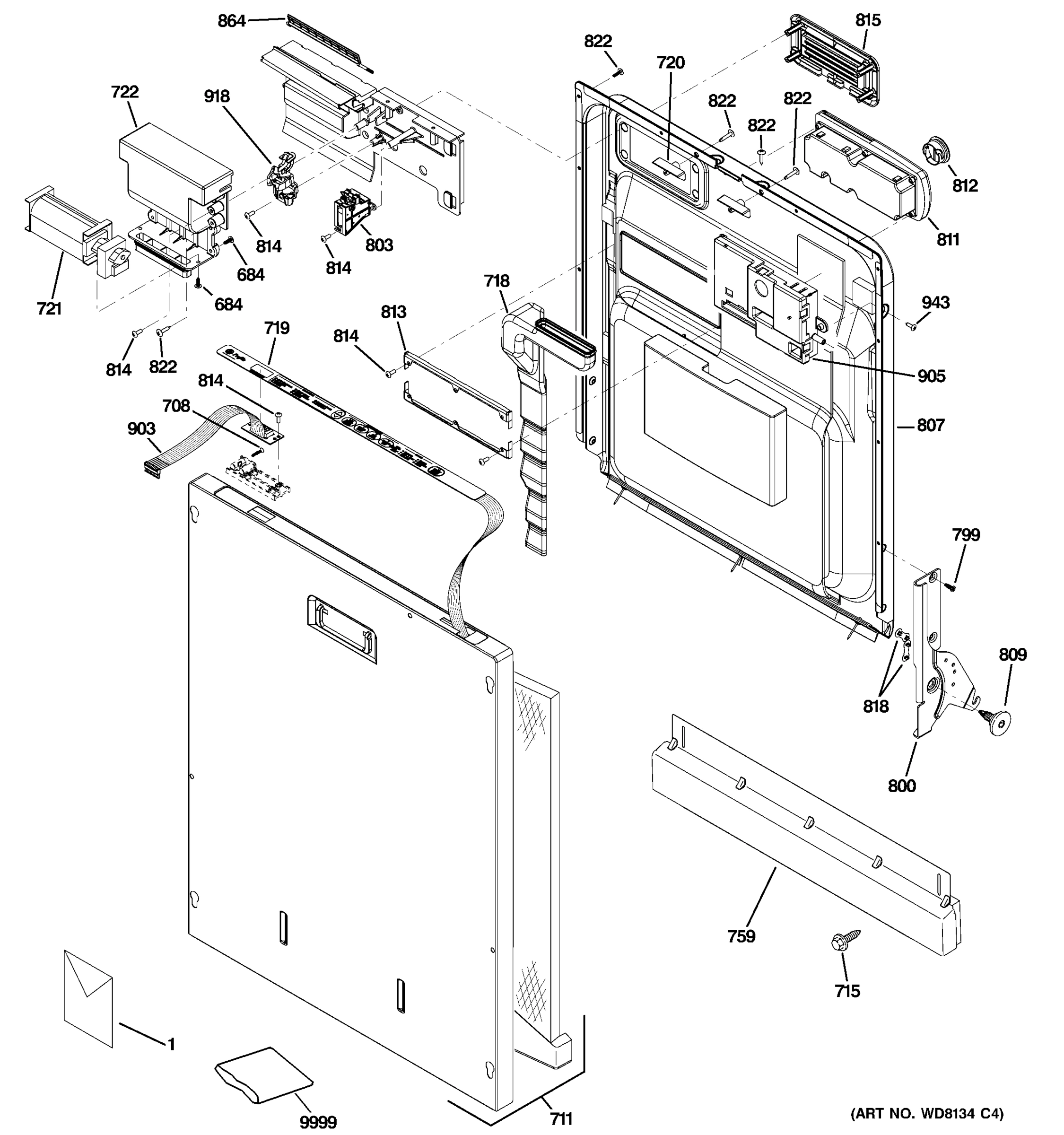 ESCUTCHEON & DOOR ASSEMBLY