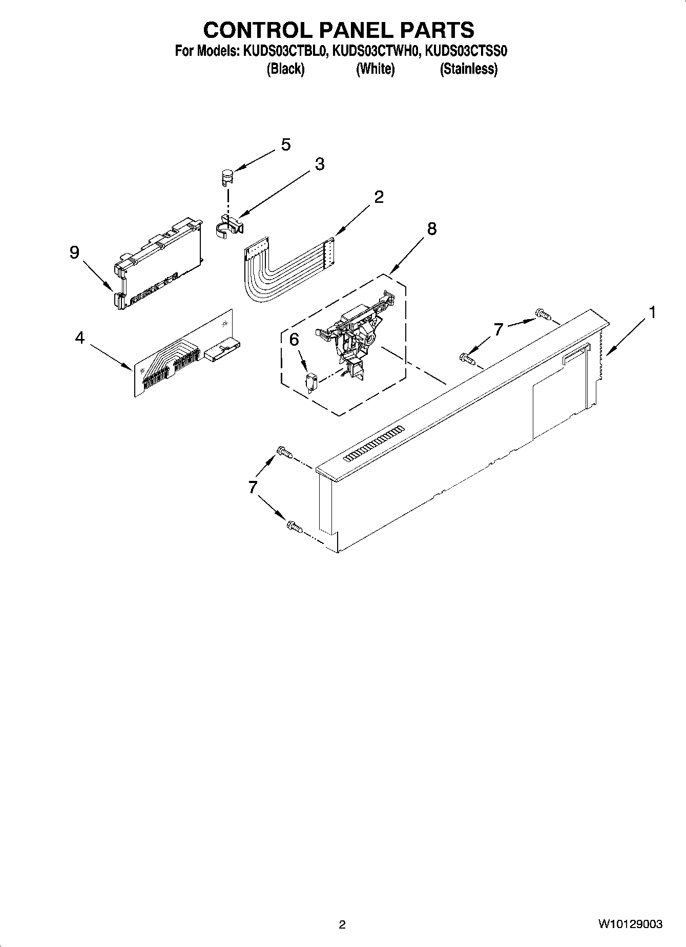 02 - CONTROL PANEL PARTS
