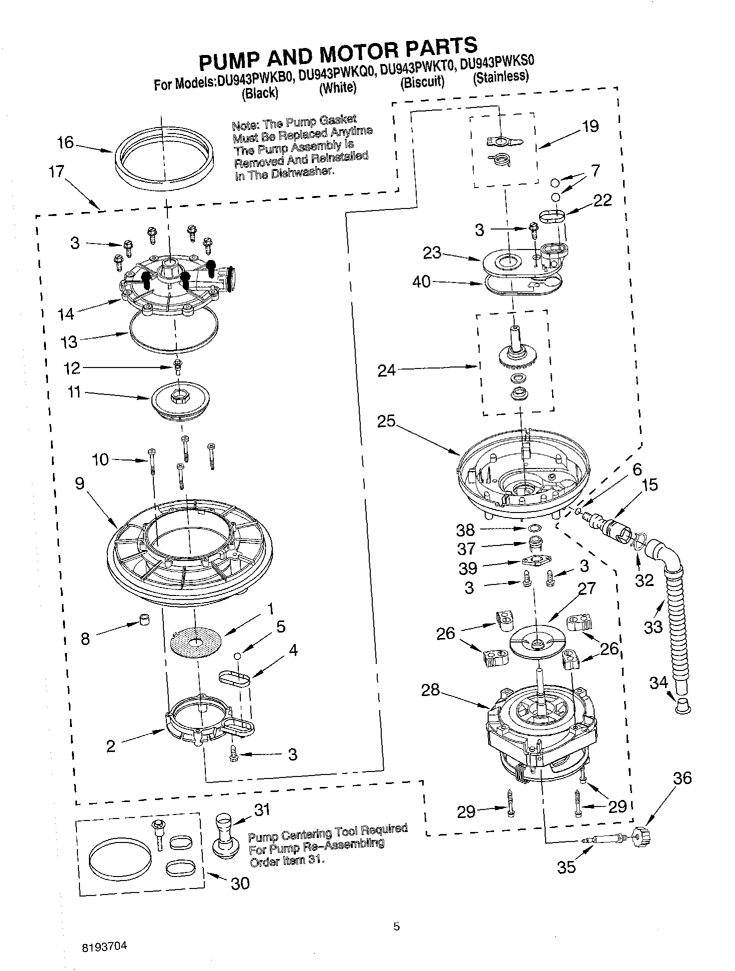 04 - PUMP AND MOTOR PARTS