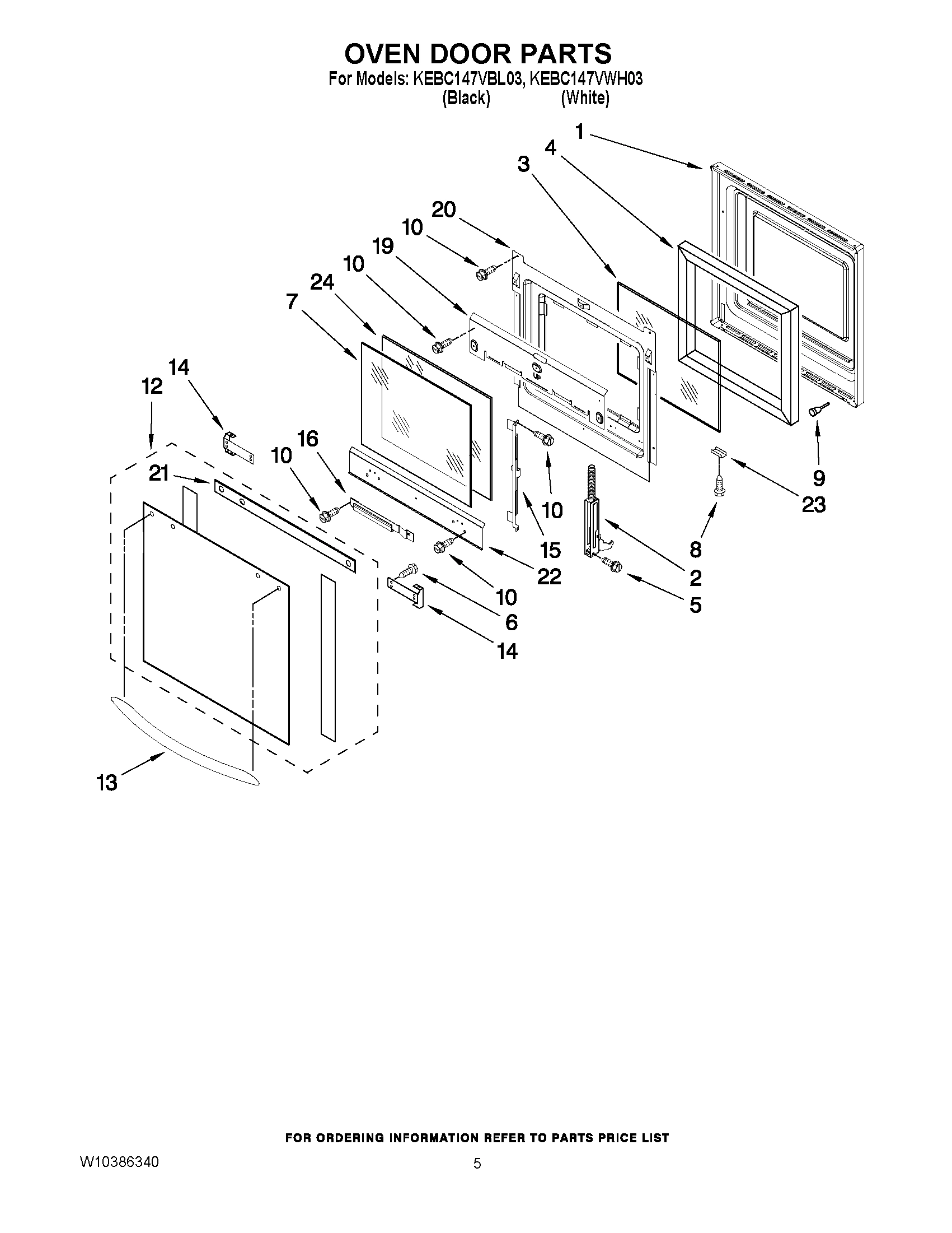 04 - OVEN DOOR PARTS