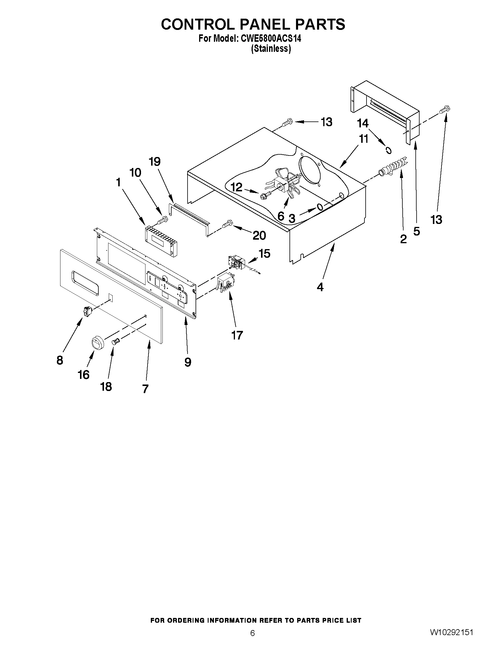 05 - CONTROL PANEL PARTS