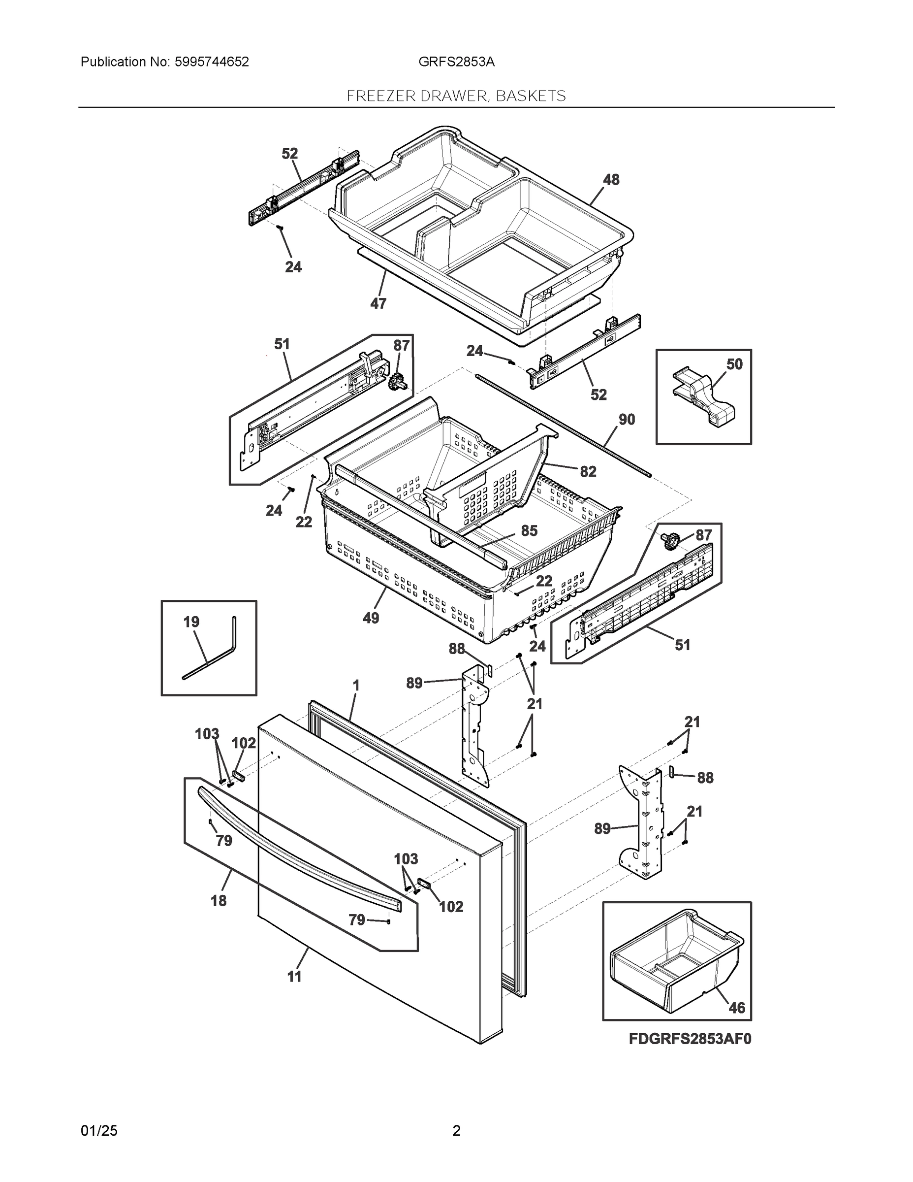 02 - FREEZER DRAWER, BASKETS