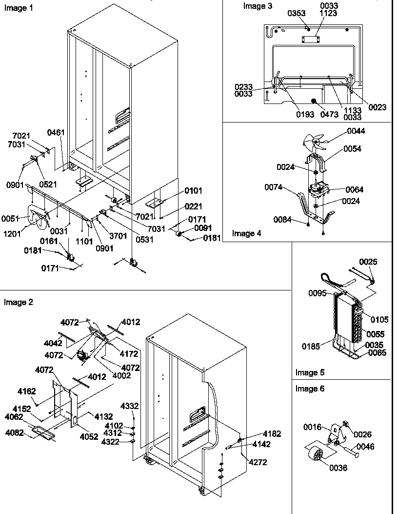 04 - DRAIN SYSTEMS, ROLLERS, AND EVAP ASSY