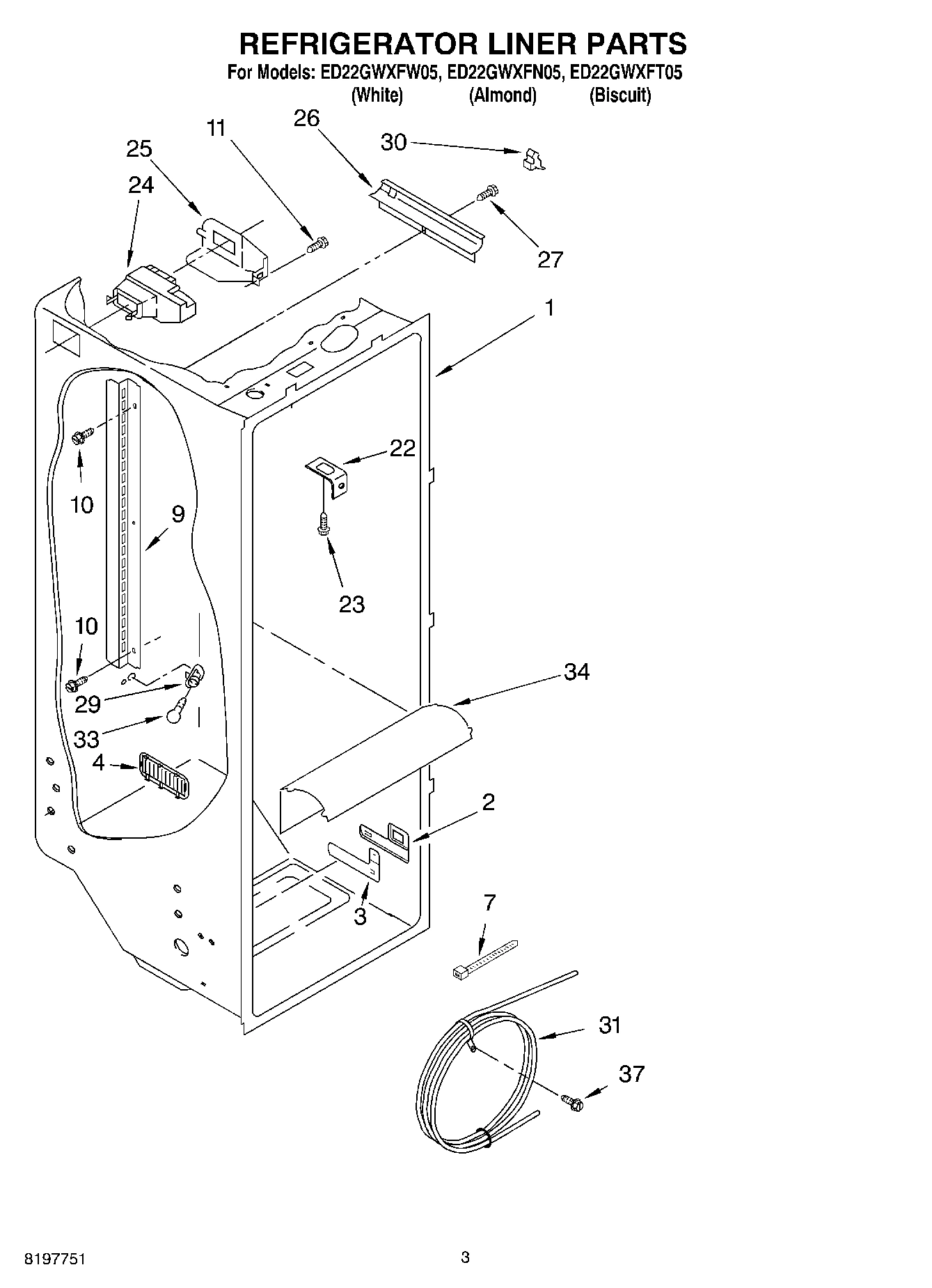 02 - REFRIGERATOR LINER
