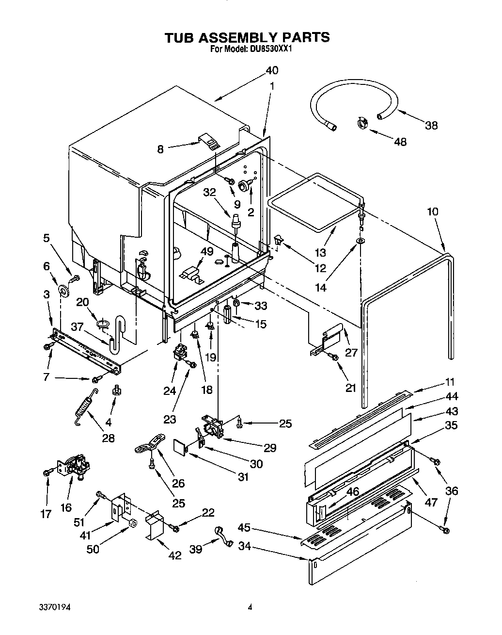 04 - TUB ASSEMBLY