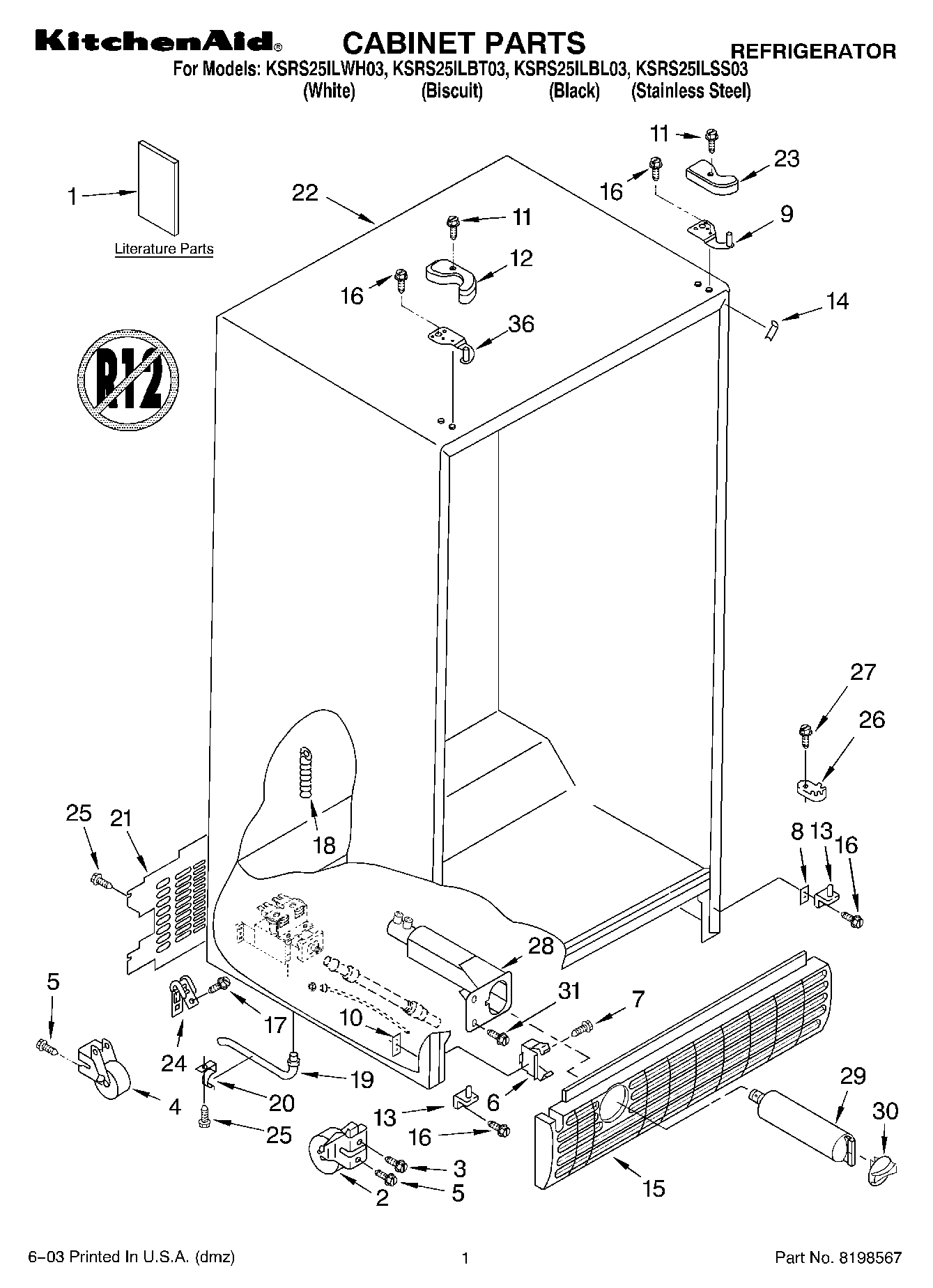 01 - CABINET PARTS
