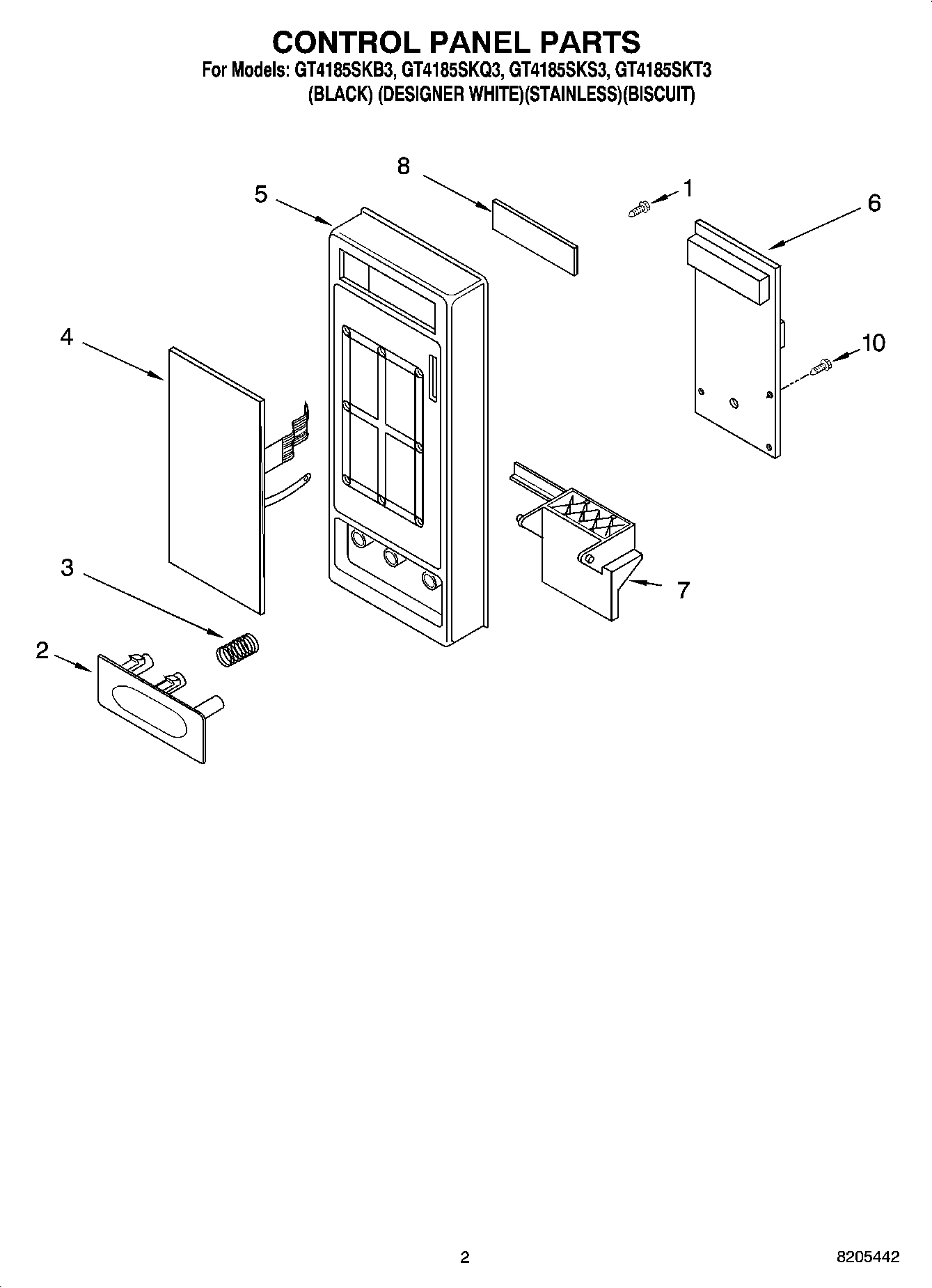 02 - CONTROL PANEL PARTS