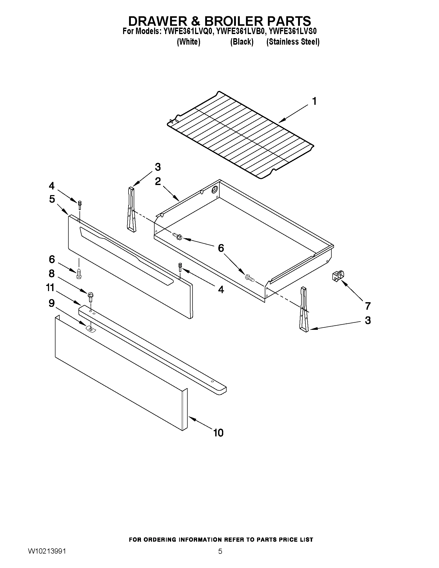 04 - DRAWER & BROILER PARTS